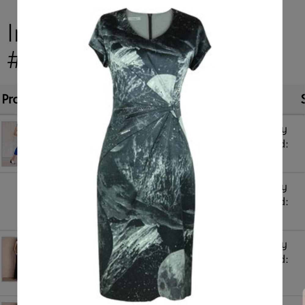 Semper Ash Lunar Gathered Sheath dress
